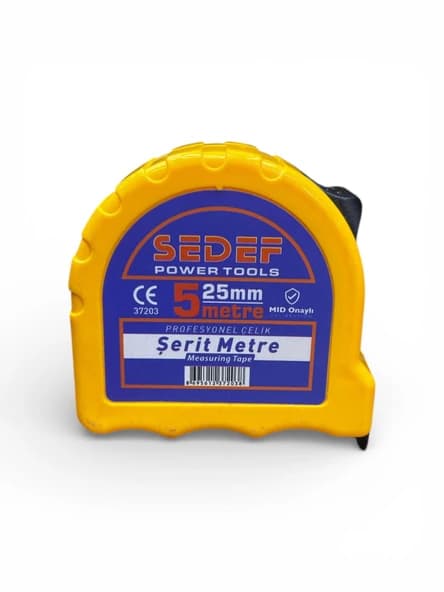 SEDEF 5MT X 19MM PROFESYONE ÇELİK ŞERİT METRE 37202