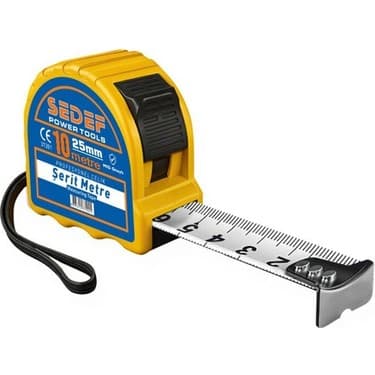 SEDEF 10MT X 25MM PROFESYONE ÇELİK ŞERİT METRE 37204