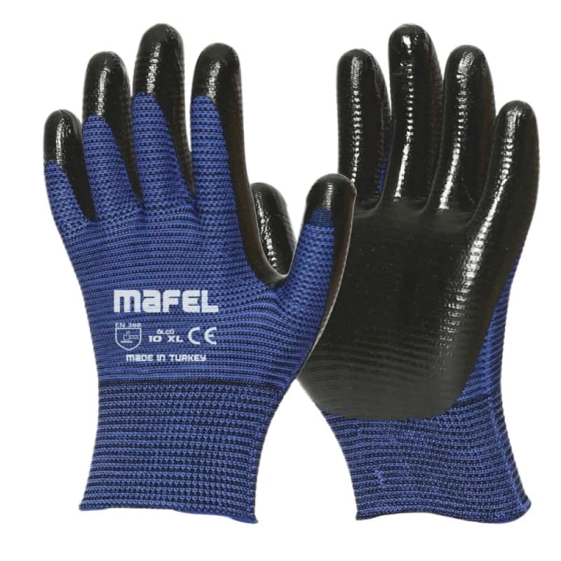 İş Eldiveni Mafel Nitril Gri Mf-040 12'li Paket